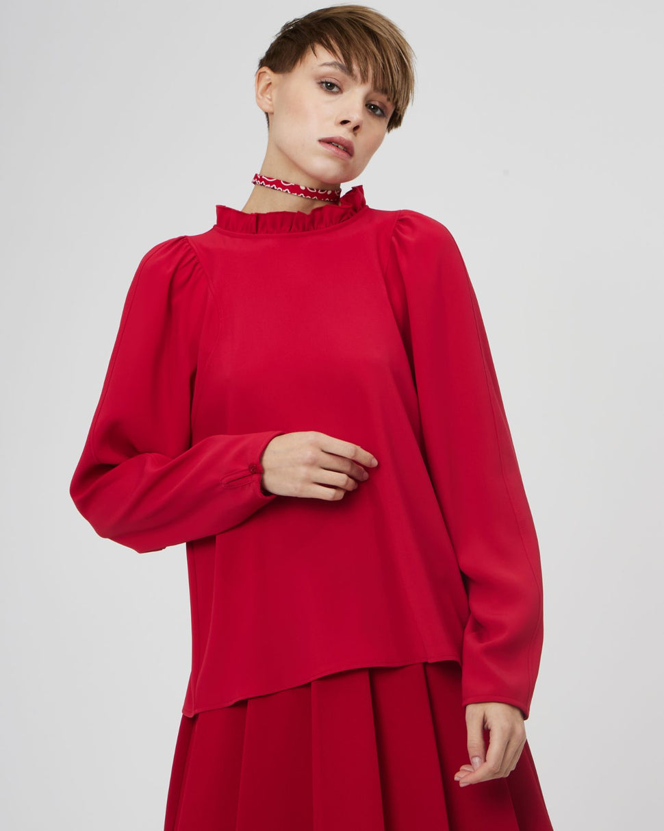 Blusa con collo alto - Silvianheach