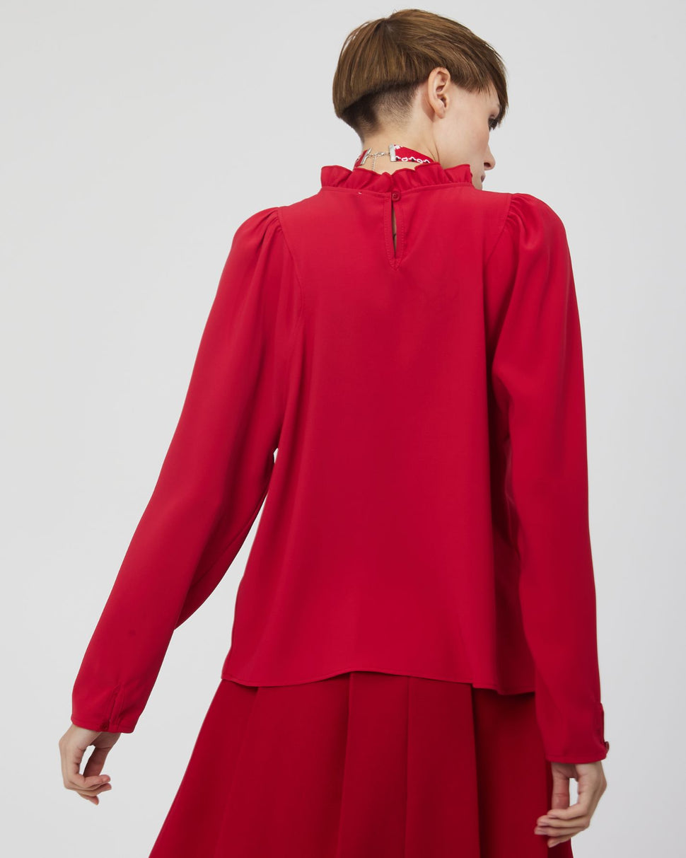 Blusa con collo alto - Silvianheach