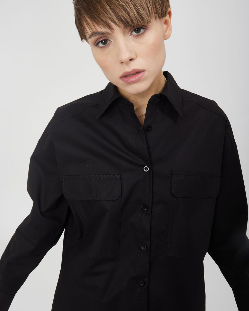 Camicia over con fondo asimmetrico - Silvianheach