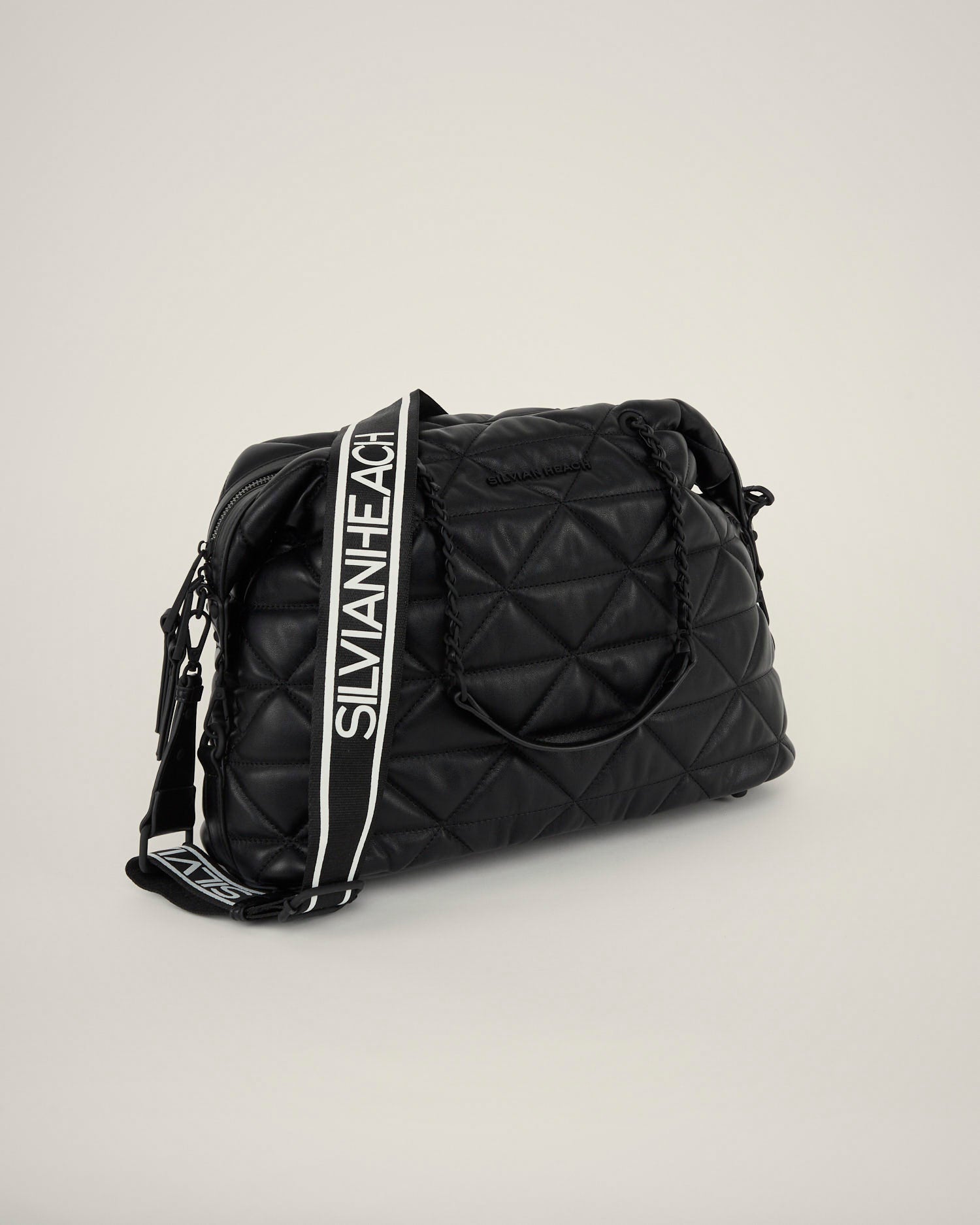 Borsa a spalla trapuntata con catene - Silvianheach
