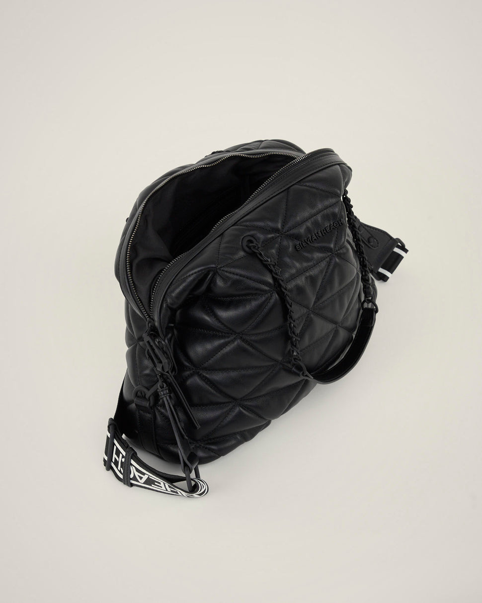 Borsa a spalla trapuntata con catene - Silvianheach