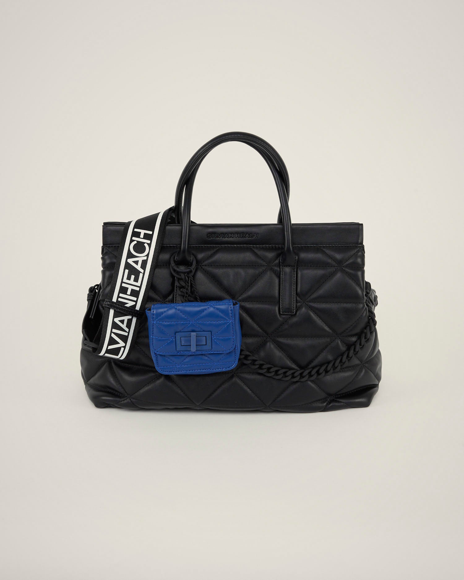 Borsa a mano trapuntata con micro bag - Silvianheach