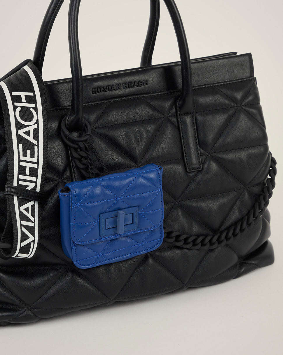 Borsa a mano trapuntata con micro bag - Silvianheach