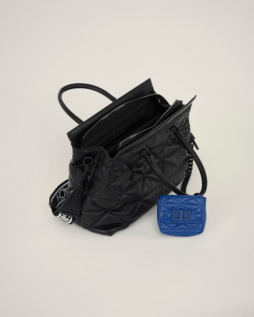 Borsa a mano trapuntata con micro bag - Silvianheach