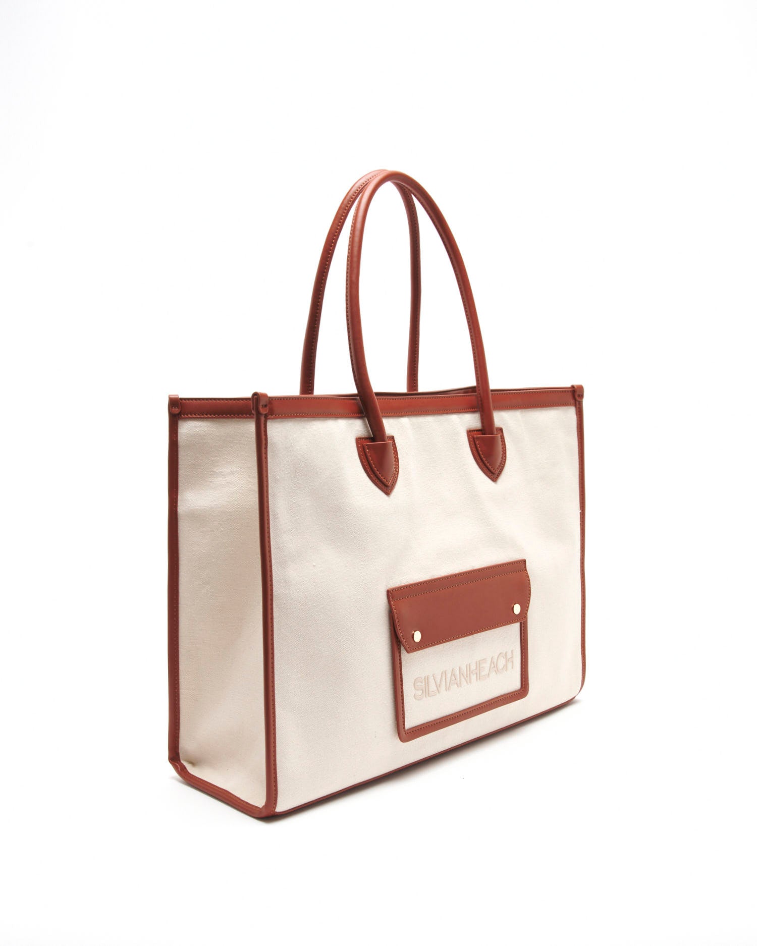 SHOPPING BAG CON BORDI E MANICI A CONTRASTO - Silvianheach