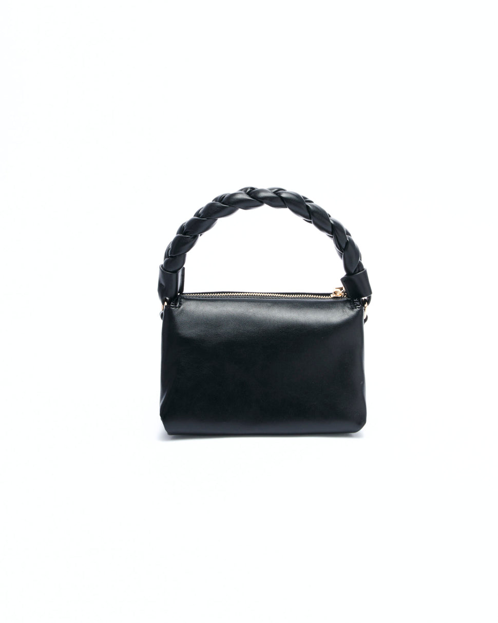 BORSA A MANO CON MANICO INTRECCIATO - Silvianheach